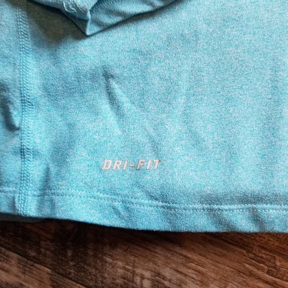 Nike Dri Fit Quarter Zip Pull-Over Blue - Picture 2 of 8